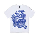 Obey Draco Vintage Oversize T-Shirt White, oversized t-shirt van 100% cotton 6oz met geprinte graphic op de voorkant, maten S-XL, verkrijgbaar bij Revert 95 Haarlem