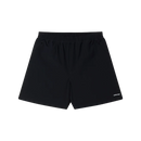 Obey Path Short in Black, 90% nylon 10% spandex 4.5 oz lichtgewicht short met elastic waistband rounded drawcord hidden front en back pockets met invisible zipper reflective Obey logo op been relaxed fit 7 inch inseam, verkrijgbaar bij Revert 95 Haarlem