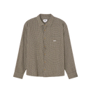 Obey Bigwig Jack Shirt Abbey Stone Multi, overhemd van 100% cotton met full button front closure, borstzak en scalloped zoom, loose fit, maten S-XXL, verkrijgbaar bij Revert 95 Haarlem