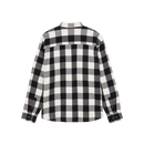 Obey Jones Shirt Vintage White Multi, overhemd van 100% cotton met flap borstzakken en scalloped zoom, relaxed fit, maten S-XXL, verkrijgbaar bij Revert 95 Haarlem