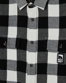 Obey Jones Shirt Vintage White Multi, overhemd van 100% cotton met flap borstzakken en scalloped zoom, relaxed fit, maten S-XXL, verkrijgbaar bij Revert 95 Haarlem