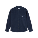 Obey Tommy Corduroy Shirt, overhemd van 100% cotton corduroy met button front closure, borstzak en scalloped zoom, verkrijgbaar in Night Sky en Vetiver, loose fit, maten S-XXL, verkrijgbaar bij Revert 95 Haarlem