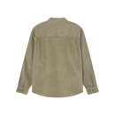 Obey Tommy Corduroy Shirt, overhemd van 100% cotton corduroy met button front closure, borstzak en scalloped zoom, verkrijgbaar in Night Sky en Vetiver, loose fit, maten S-XXL, verkrijgbaar bij Revert 95 Haarlem