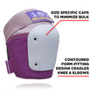 187 Killer Pads Adult Six Pack Set Purple, complete set knie- elleboog- en polsbescherming met contoured design en ballistic nylon, verkrijgbaar bij Revert 95 Haarlem
