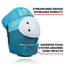 187 Killer Pads Adult Six Pack Set Teal, complete set knie- elleboog- en polsbescherming met contoured design en ballistic nylon, verkrijgbaar bij Revert 95 Haarlem
