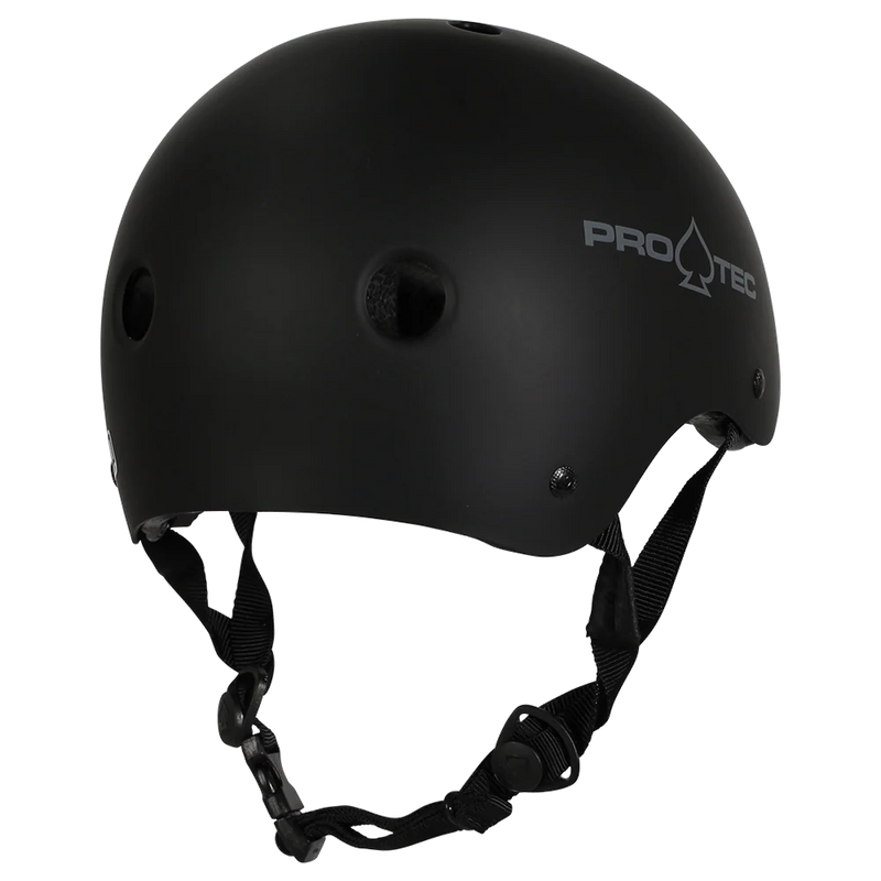 Pro-Tec Helmet Classic Cert Matte Black – gecertificeerde skatehelm met matte afwerking, ABS-schaal en EPS-voering