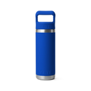 YETI Rambler 18 oz Colour Straw Bottle in Royal Blue, 18/8 roestvrij staal double-wall vacuum insulated bottle met color-matched Royal Blue Straw Cap flip-open valve TripleHaul handle en wide straw insert DuraCoat kleurcoating vaatwasserbestendig en BPA vrij, verkrijgbaar bij Revert 95 Haarlem