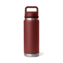 YETI Rambler Bottle Chug Cap Stag Red, roestvrijstalen fles met 100% lekvrije Chug Cap en dubbelwandige vacuümisolatie, verkrijgbaar in 18 oz en 26 oz, verkrijgbaar bij Revert 95 Haarlem