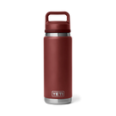 YETI Rambler Bottle Chug Cap Stag Red, roestvrijstalen fles met 100% lekvrije Chug Cap en dubbelwandige vacuümisolatie, verkrijgbaar in 18 oz en 26 oz, verkrijgbaar bij Revert 95 Haarlem