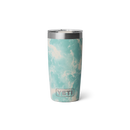 YETI Rambler 10 oz Tumbler in Sea View Seafoam Pattern, 18/8 roestvrij staal double-wall vacuum insulated tumbler met MagSlider Lid DuraCoat gemarmerd seafoam patroon No Sweat design vaatwasserbestendig BPA vrij 5 jaar garantie 296ml, verkrijgbaar bij Revert 95 Haarlem