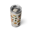YETI Rambler 20 oz Tumbler in Summer Graphic Cape Taupe, 18/8 stainless steel double-wall vacuum insulated tumbler met MagSlider Lid splashproof crystal-clear venster DuraCoat Summer Graphic Cape Taupe coating vaatwasserbestendig BPA vrij 591ml 5 jaar garantie, verkrijgbaar bij Revert 95 Haarlem