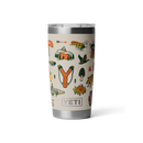 YETI Rambler 20 oz Tumbler in Summer Graphic Cape Taupe, 18/8 stainless steel double-wall vacuum insulated tumbler met MagSlider Lid splashproof crystal-clear venster DuraCoat Summer Graphic Cape Taupe coating vaatwasserbestendig BPA vrij 591ml 5 jaar garantie, verkrijgbaar bij Revert 95 Haarlem