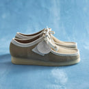 Clarks Originals Wallabee Maple Stripe suède schoen in maple kleur met crêpezool en stripe detail