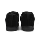 DC Shoes Court Graffik Black/Black/Black, skateschoen met nubuck leer textiel upper, cupsole constructie en Pill Pattern buitenzool, verkrijgbaar bij Revert 95 Haarlem