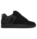 DC Shoes Court Graffik Black/Black/Black, skateschoen met nubuck leer textiel upper, cupsole constructie en Pill Pattern buitenzool, verkrijgbaar bij Revert 95 Haarlem