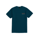 Dark Seas Tern Bird Premium T-Shirt in Pine, lichtgewicht 100% katoen slimmer fit tee met Tern Bird graphic in gedempte donkere dennegroen kleur, verkrijgbaar bij Revert 95 Haarlem