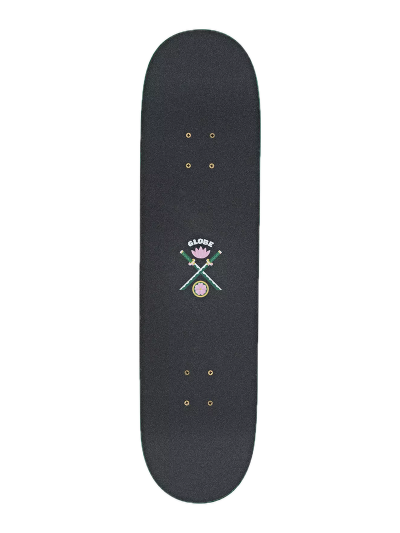 Globe G2 Maneki Lucky Gold – skateboarddeck van 7-laags esdoorn met gouden Maneki Neko-graphic en Globe G2-constructie