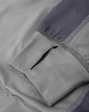 Dark Seas Bimini UV Hooded Long Sleeve Shirt in Storm, 96% poly 4% spandex UV sunshirt met ingebouwde face gaiter geperforeerde ventilatiepanelen duimgaten en flat lock naden, verkrijgbaar in Storm en Sage bij Revert 95 Haarlem