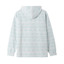Dark Seas Ginther Knit Hoodie, 100% french terry katoen loop side out constructie pullover hoodie met vaste hood pouch pocket en logo embroidery, verkrijgbaar in Moss White en White Blue bij Revert 95 Haarlem