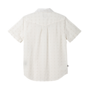 Dark Seas Gildale SS Shirt Off White, korte mouwen overhemd met button up sluiting en geprinte graphic, regular fit, maten S-XXL, verkrijgbaar bij Revert 95 Haarlem
