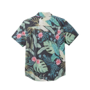 Dark Seas Terra Vista Woven S/S Shirt Black, technisch overhemd van geperforeerd poly cotton spandex met UV-bescherming en moisture wicking, verkrijgbaar bij Revert 95 Haarlem