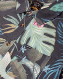 Dark Seas Terra Vista Woven S/S Shirt Black, technisch overhemd van geperforeerd poly cotton spandex met UV-bescherming en moisture wicking, verkrijgbaar bij Revert 95 Haarlem
