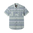 Dark Seas Roadrunner Short Sleeve Shirt in Storm, poly katoen spandex woven performance shirt met stretch UV bescherming anti-microbieel en moisture wicking met scalloped hem, verkrijgbaar bij Revert 95 Haarlem