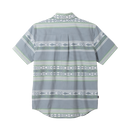Dark Seas Roadrunner Short Sleeve Shirt in Storm, poly katoen spandex woven performance shirt met stretch UV bescherming anti-microbieel en moisture wicking met scalloped hem, verkrijgbaar bij Revert 95 Haarlem