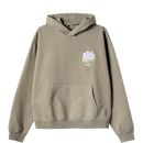 Dark Seas Hondo Sweatshirt in Olive, heavyweight 380g cotton poly fleece hooded pullover met boxy custom fit en felt applique embellishment, verkrijgbaar bij Revert 95 Haarlem