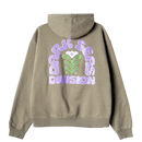 Dark Seas Hondo Sweatshirt in Olive, heavyweight 380g cotton poly fleece hooded pullover met boxy custom fit en felt applique embellishment, verkrijgbaar bij Revert 95 Haarlem