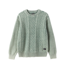 Dark Seas Big Sur Sweater Storm gebreide trui in donkergrijs/blauw met subtiele branding