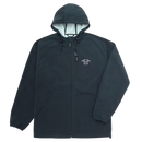 Dark Seas Port Jacket Light Navy lichtgewicht waterafstotend jack met capuchon en borstlogo