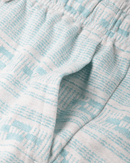 Dark Seas Cyrus Short in White Blue, cotton jacquard terry lounge short met 19 inch outseam en patch pockets voor en achter, verkrijgbaar bij Revert 95 Haarlem
