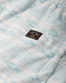 Dark Seas Cyrus Short in White Blue, cotton jacquard terry lounge short met 19 inch outseam en patch pockets voor en achter, verkrijgbaar bij Revert 95 Haarlem

