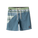 Dark Seas Aliso Boardshort 18 inch, slack fit 4-way stretch boardshort van 90% nylon 10% spandex met DWR coating engraved metal eyelets contrast asymmetrisch paneel en patch achterzak, verkrijgbaar bij Revert 95 Haarlem
