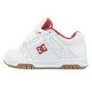 DC Shoes Stag in White Brick, early 2000s-geïnspireerde skate sneaker met cupsole constructie en DC Pill Pattern buitenzool, verkrijgbaar bij Revert 95 Haarlem