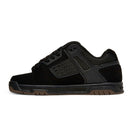 DC Shoes Stag in Black Gum, early 2000s-geïnspireerde skate sneaker met cupsole constructie en DC Pill Pattern buitenzool, verkrijgbaar bij Revert 95 Haarlem