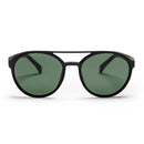 CHPO Brand Rickard zonnebril, 100% gerecycled plastic medium fit unisex wrap-around zonnebril 54mm met gepolariseerde glazen en UV400 bescherming verkrijgbaar in Matte Black Black Green Coffee Brown Navy Rainbow Mirror en White, verkrijgbaar bij Revert 95 Haarlem