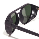 CHPO Brand Rickard zonnebril, 100% gerecycled plastic medium fit unisex wrap-around zonnebril 54mm met gepolariseerde glazen en UV400 bescherming verkrijgbaar in Matte Black Black Green Coffee Brown Navy Rainbow Mirror en White, verkrijgbaar bij Revert 95 Haarlem