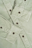 Reell Strike Shirt Baby Cord in de kleur Aqua Grey, verkrijgbaar bij Revert 95 Haarlem