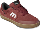 Etnies Marana Michelin Maroon Black White – maroon suède skateschoen met zwarte details, witte middenzool en Michelin rubberzool