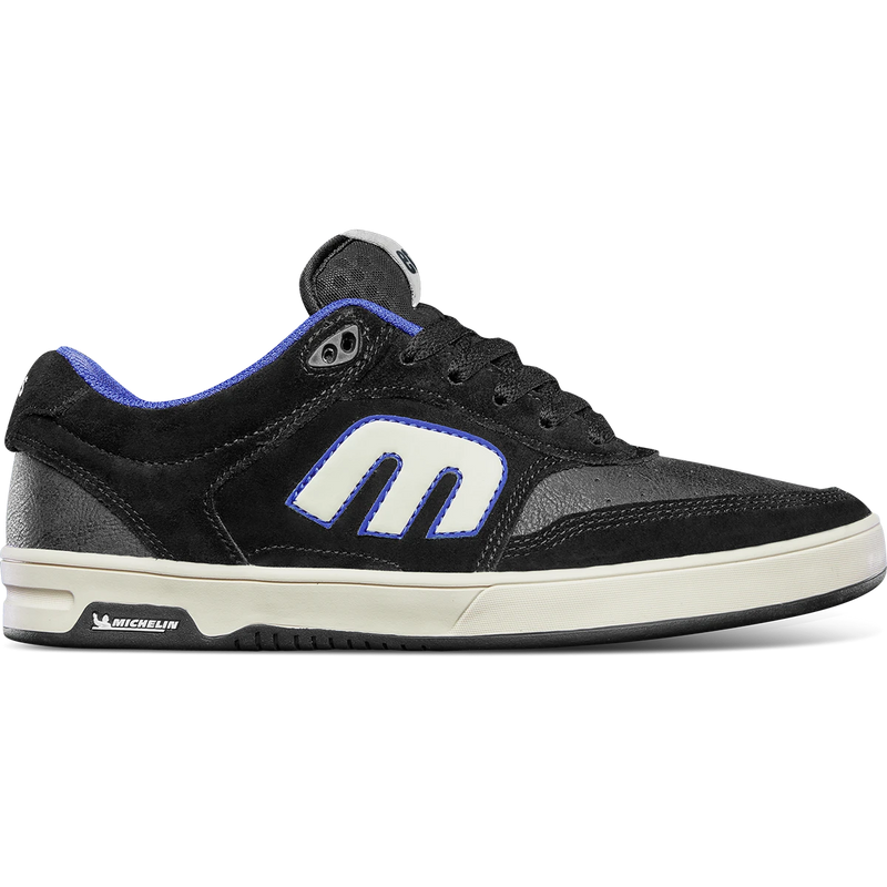Etnies Serin Michelin Black – zwarte skateschoen met Michelin rubberzool en suède/mesh bovenwerk