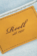 Reell Solid Light Blue Stone 2 – straight fit denim in light blue stone wassing met 5-pocket design en subtiele branding