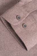 Reell Denim Nordic Shirt Light Brown, flanel overhemd met knoopsluiting en Script Logo label, regular fit, maten S-XL, verkrijgbaar bij Revert 95 Haarlem
