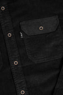 Reell Denim Dual Cord Shirt, overhemd van 200gsm 16-wale corduroy met twee borstzakken en geweven label op de schouder, rechte pasvorm, verkrijgbaar in zes kleuren, maten S-XL, verkrijgbaar bij Revert 95 Haarlem