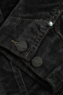 Reell Arizona Jacket in Deep Black, lichtgewicht ongevoerde denim transitiejas van cotton-elastane met straight regular fit en 2 borstzakken, verkrijgbaar bij Revert 95 Haarlem