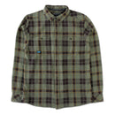 KAVU Big Joe Flannel Shirt in de kleur Green Ravine, verkrijgbaar bij Revert 95 Haarlem