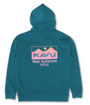 KAVU Fade Away Hoodie in de kleur Transformative Teal, verkrijgbaar bij Revert 95 Haarlem