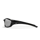 CHPO Brand Kreuzberg zonnebril in Black Silver Mirror, 100% gerecycled plastic futuristisch montuur medium large fit unisex met silver mirror Cat 3 glazen en UV400 bescherming 43mm lensbreedte, verkrijgbaar bij Revert 95 Haarlem