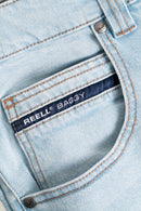 Reell Giant Baggy jeans in Light Blue Stone, oversized baggy fit met ultra-brede pijp, vergrote riemlussen en extra voering achterzakken, verkrijgbaar bij Revert 95 Haarlem